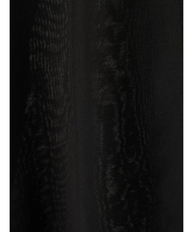 earth music&ecology フリルスリーブシャツ Black