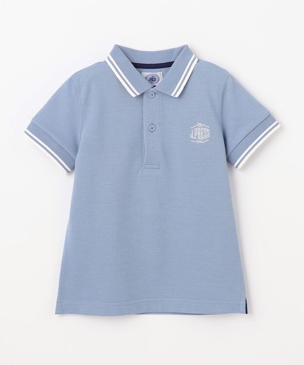 J.PRESS KIDS 【110-130cm】カノコ 半袖ポロシャツ サックスブルー系