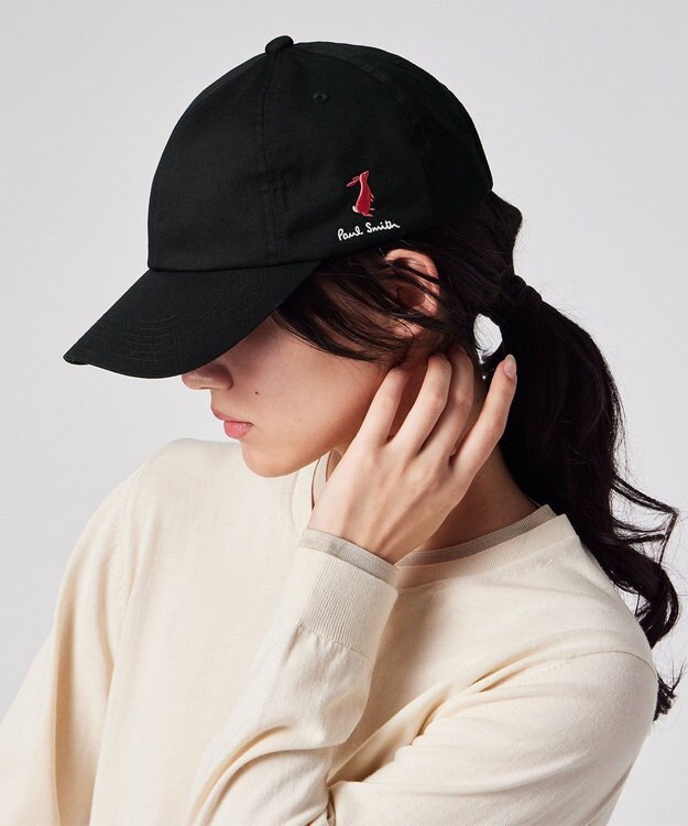 Paul Smith ラビットエンブロイダリー キャップ ブラック