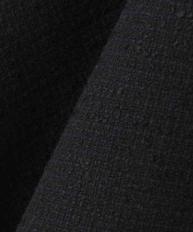 NAVE 【Nave】ストライプツィード  フレアースカート ブラック系