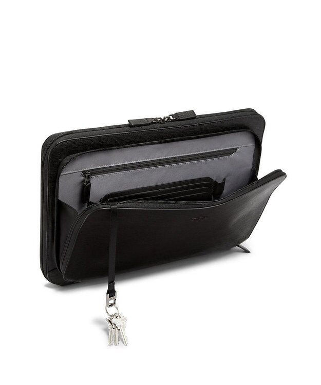 TUMI ビジネスバッグ メンズ  NASSAU SLG ラップトップ・ポートフォリオ BLACK EMBOSSED