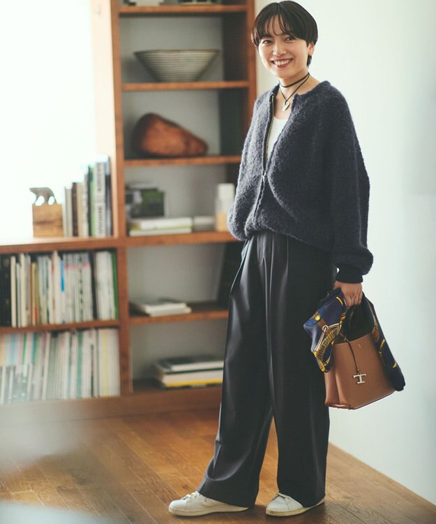 23区 【Oggi10月号掲載】アンゴラウール ストール グレー系