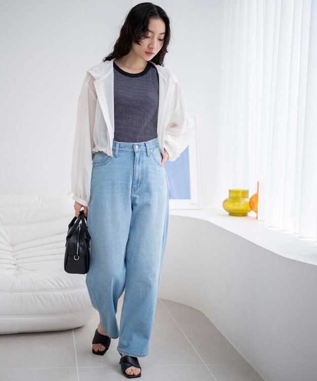 WEGO シアードロストショートパーカー ホワイト