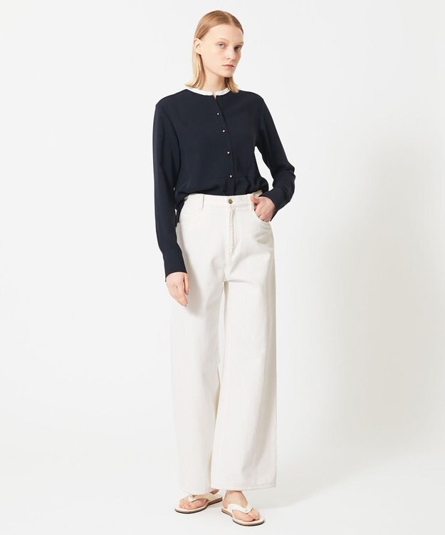 BEIGE， 【WEB＆一部店舗限定】ZEKOLVA / ブラウス Navy