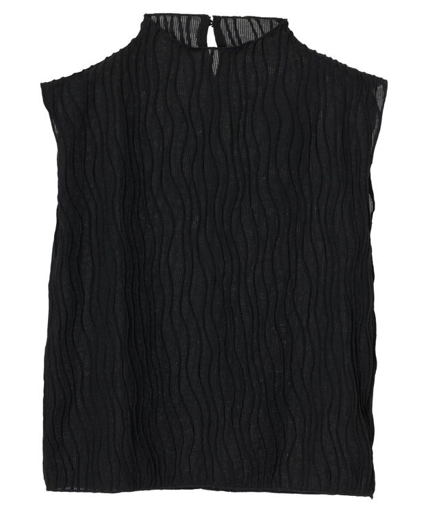 Green Parks ・Ｐｅｔｉｔ　Ｆｌｅｕｒ　ウェーブメロープルオーバー Black