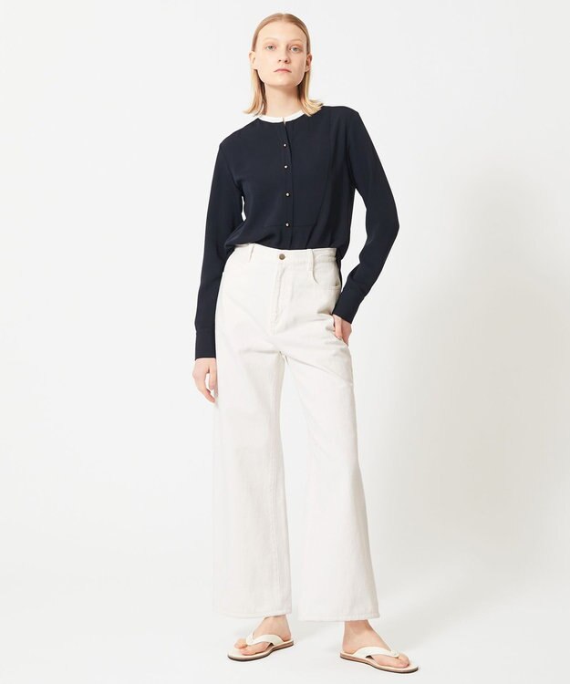 BEIGE， 【WEB限定・S-size】ZEKOLVA / ブラウス Navy