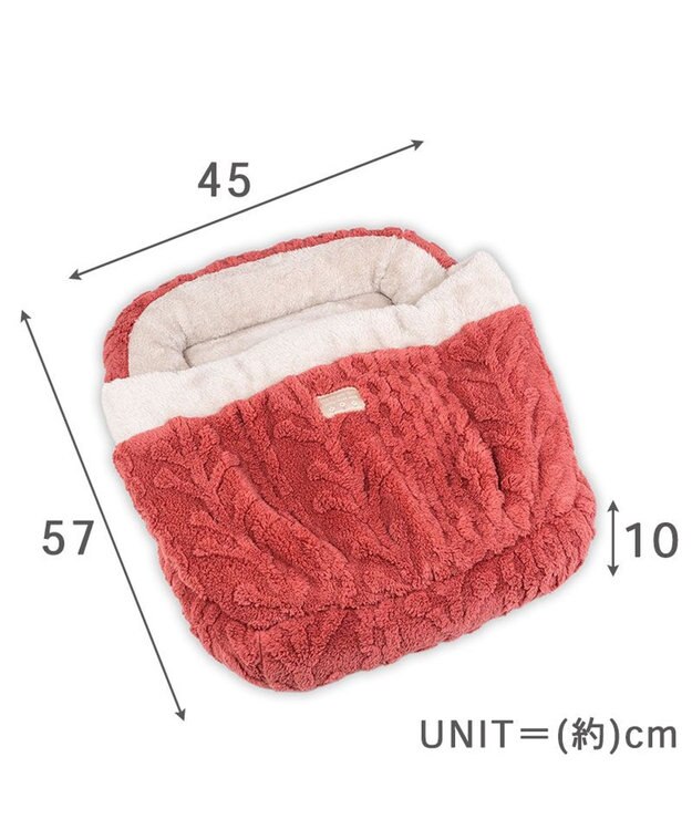 PET PARADISE ペットパラダイス 遠赤外線 アランボア 四角 寝袋 レッド