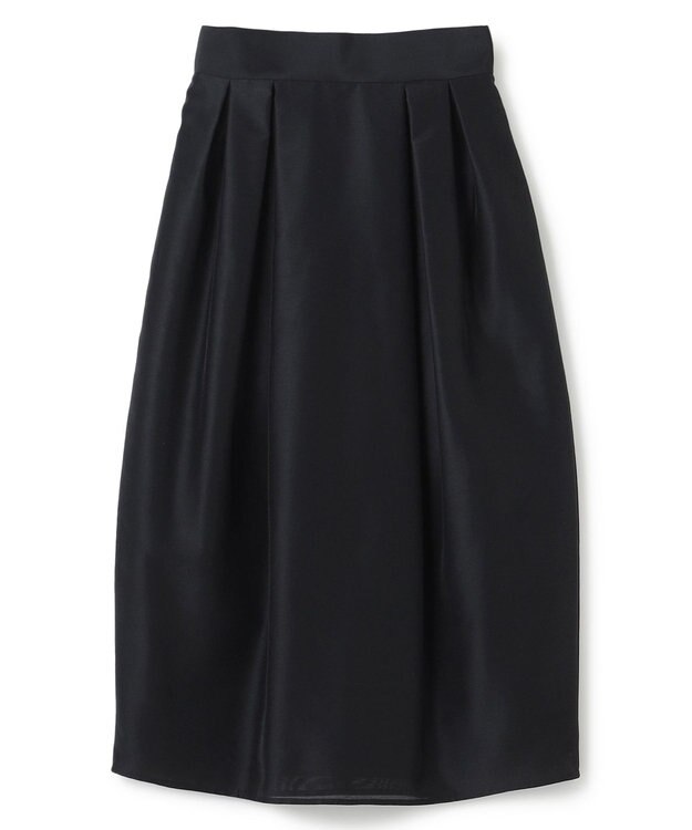 uncrave 【手洗い可】シャイニー シアー コクーンスカート（uncrave STANDARD） ブラック