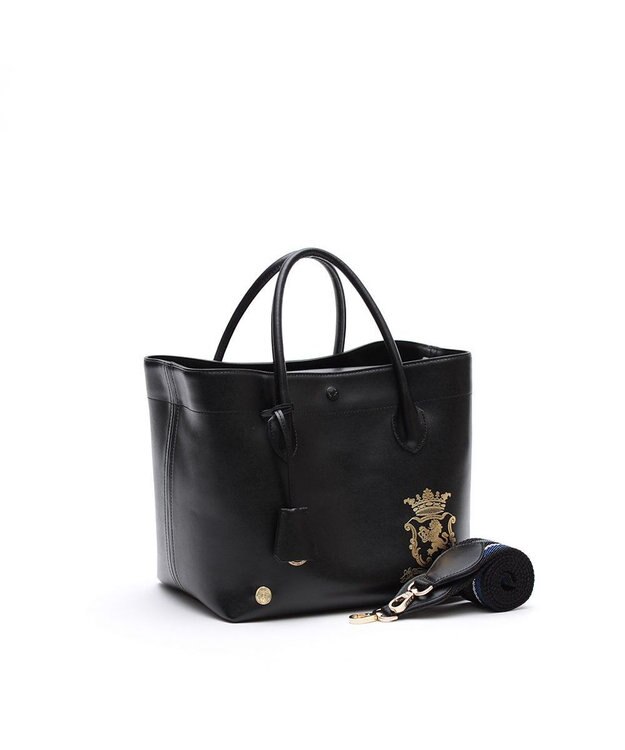 A.D.M.J. 【撥水】リバティソフト25ｃｍ中仕切 トート ブラック