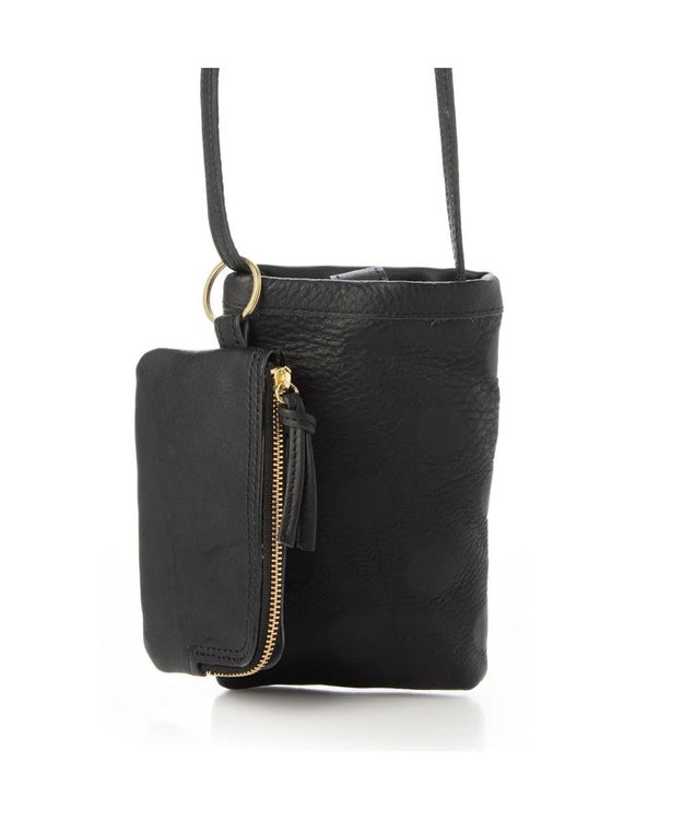 UNBILLION perche フラグメントケース付きモバイルショルダー ブラックドット