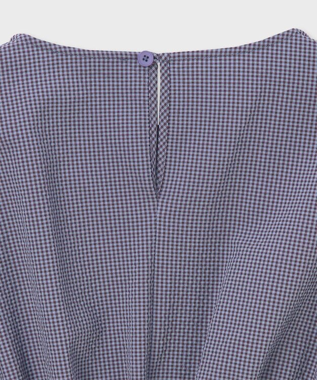 Paul Smith 【洗える】シアサッカー ワンピース グレイッシュブルー