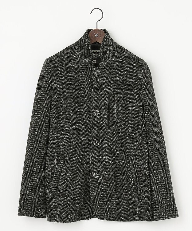 JOSEPH ABBOUD 【キングサイズ・洗える】ツィーディーフリース ブルゾン カーキ系