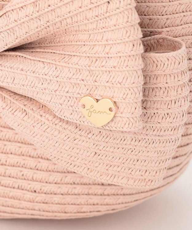 ANY KIDS リボン ペーパー ポシェット ピンク