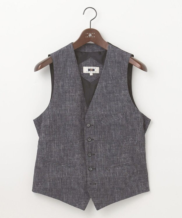 JOSEPH ABBOUD 【ストレッチ・洗える・軽量・防しわ・速乾・エコ撥水】ライトウェーブ ベスト グレー系1