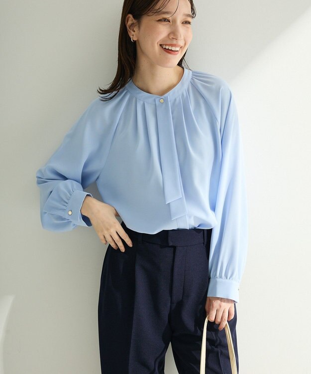 Green Parks Ｏ．２ｗａｙボウタイブラウス Sax