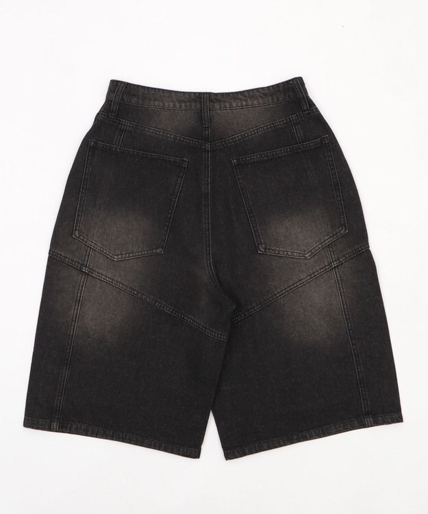 WEGO スウィッチングデニムカーゴショーツ デニムブラックソノタ