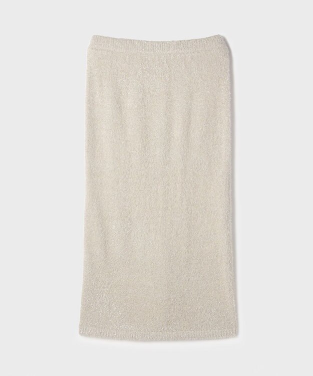 GRACE CONTINENTAL ラメフェザーニットスカート グレー