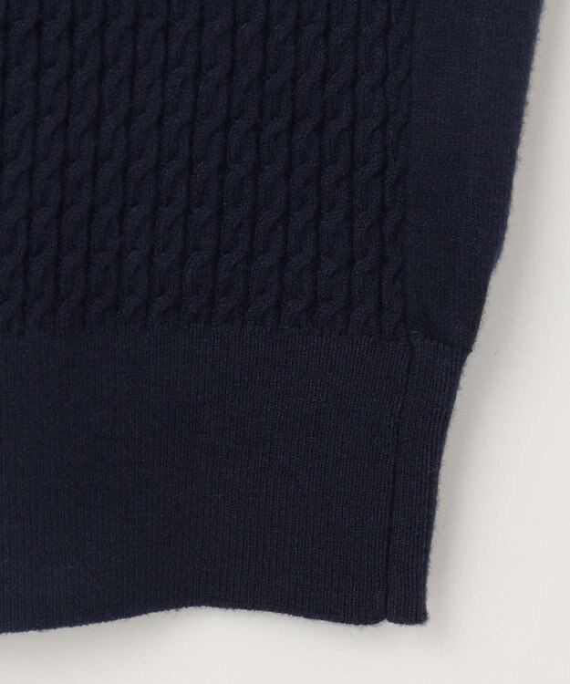 JOSEPH ABBOUD 【チクチクしない/イージーケア/3シーズン対応】 コンフォート Ｖネック セーター ネイビー系