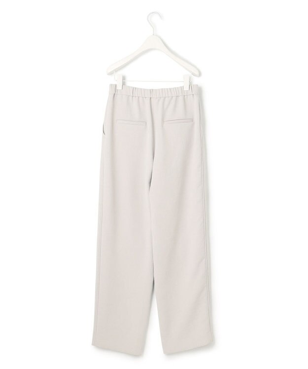 ICB L 【洗える】 ダブルクロスクレープ ストレートパンツ トープ系