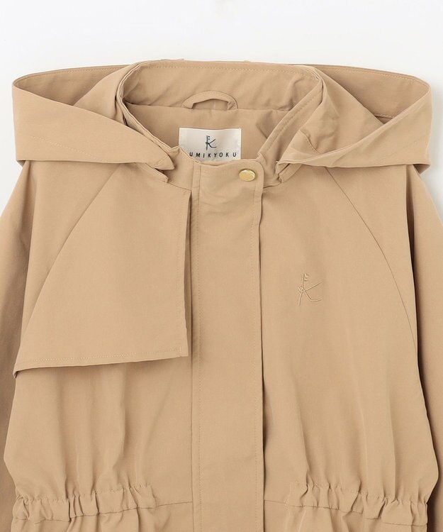 組曲 KIDS 【150-170cm】【撥水】ケープド マウンテンパーカー ベージュ系