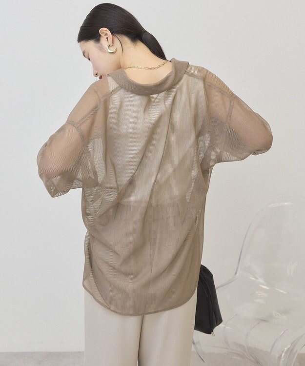 AMERICAN HOLIC メッシュ長袖シャツ Mocha