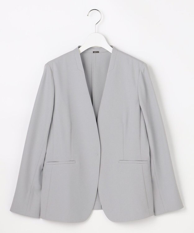 ANY SIS L スマートビューティーストレッチカラーレス ジャケット グレー