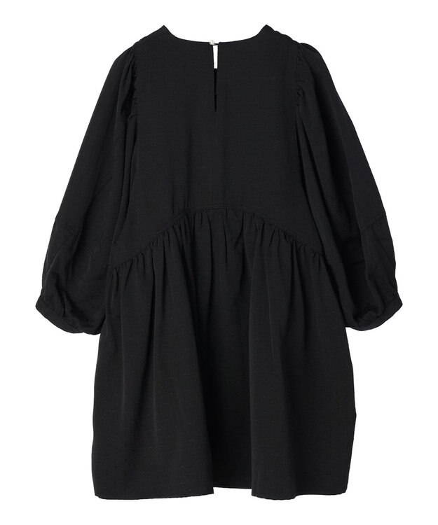 AMERICAN HOLIC ドットジャガード袖ボリュームチュニック Black