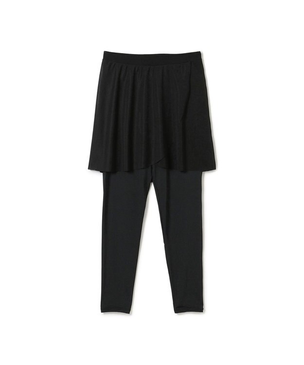 Chacott スカート付レギンス ブラック