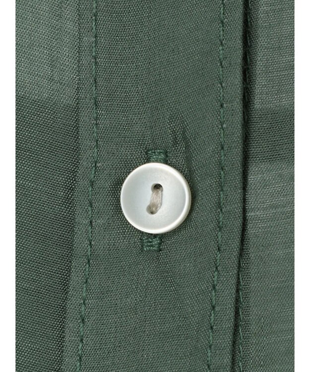 Green Parks レギュラー前後差シアーシャツ Green