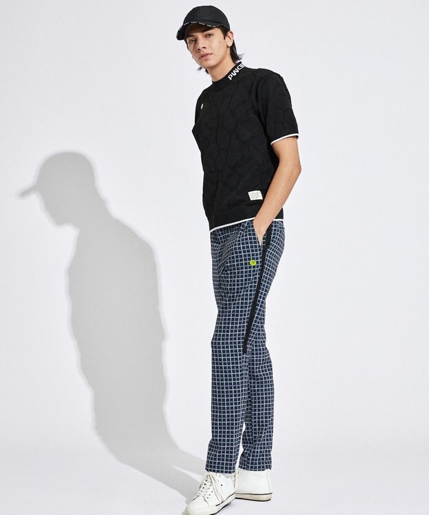 PW CIRCULUS 【MEN】ジラフメッシュ モックネック ブラック系