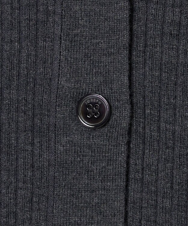 JOSEPH 【洗える】メリノリブ　カーディガン Smoke