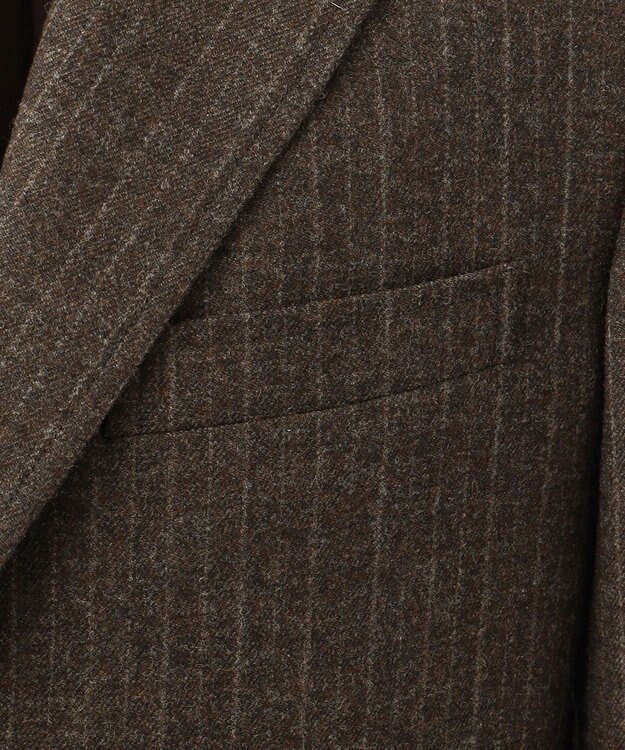 J.PRESS MEN 【MAGIC CUBA BEACH】フランネルストライプ スーツ ダークブラウン系1