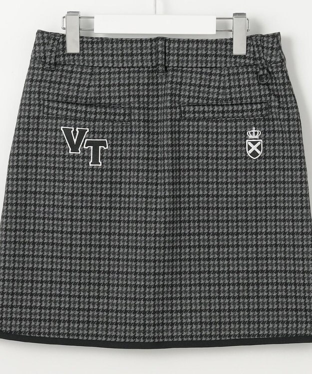 23区GOLF 【WOMEN】ガンクラブチェックプリントスカート ブラック系3