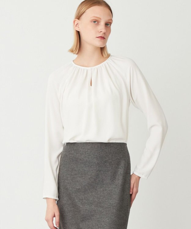 BEIGE， ALINE / ロングスリーブブラウス White