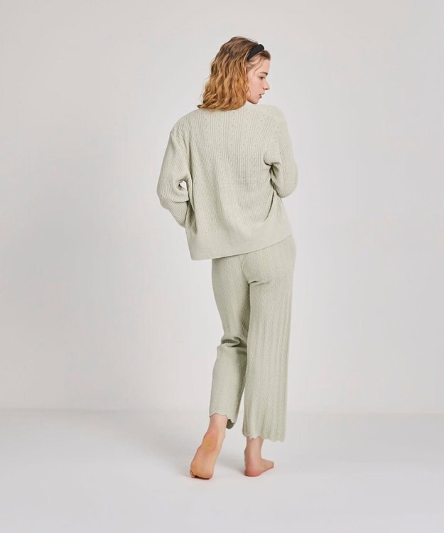 une nana cool とろみ素材がここちよいカーディガン　ｍｏｉ　ｒｏｏｍ（モアルーム） オリーブ