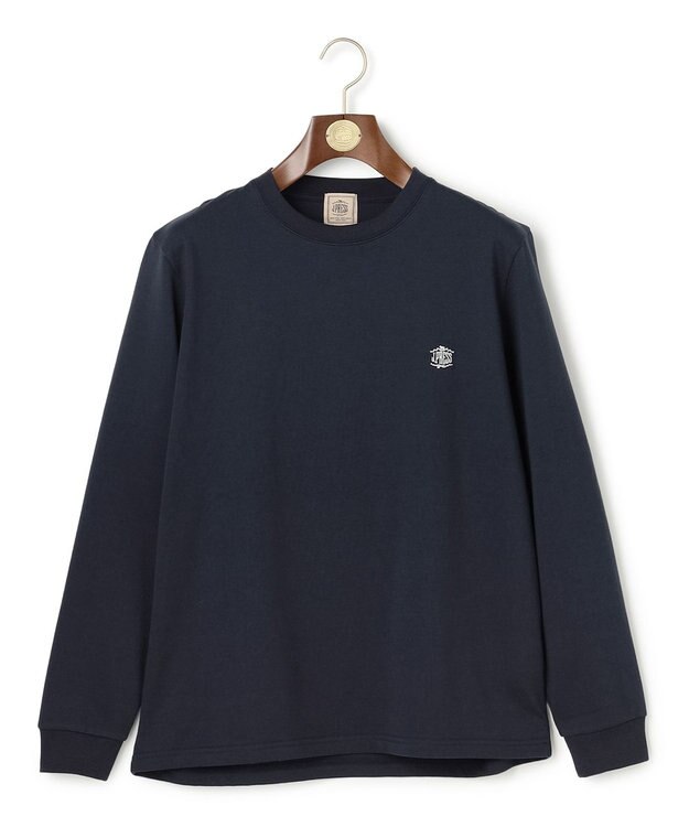J.PRESS MEN オーバルワンポイント　ロングスリーブ Ｔシャツ ネイビー系
