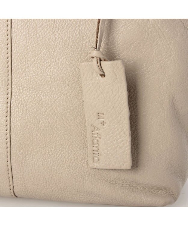 UNBILLION アトランタ ATLANTA / 牛革ハトメあおりトートS グレージュ