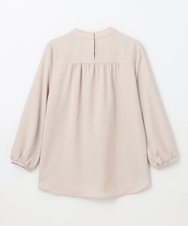 ANY 【洗濯機可能】プリントブラウス エクリュ