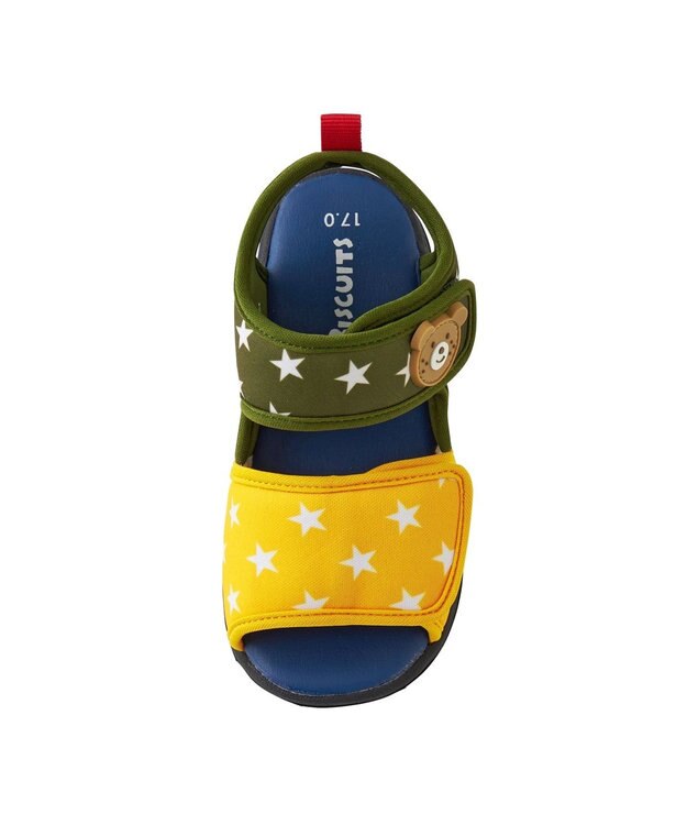 MIKI HOUSE HOT BISCUITS 【14-19cm】 ジャージ素材サンダル マルチカラー