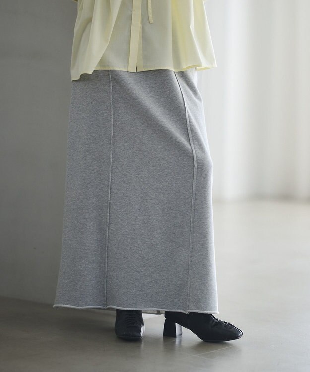 CRAFT STANDARD BOUTIQUE スウェットロングスカート Gray Mixture