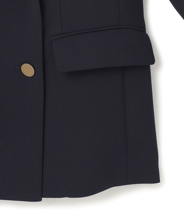 BEIGE， 【洗える・大人百花 春号掲載】JASMINE / ゴールドボタンダブルジャケット Navy