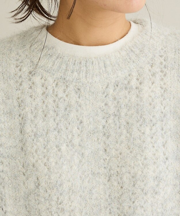 CRAFT STANDARD BOUTIQUE シャーリングスリーブニットプルオーバー Oatmeal