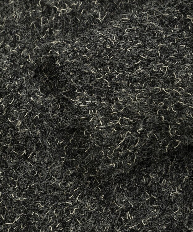 CRAFT STANDARD BOUTIQUE シャーリングスリーブニットプルオーバー Charcoal Gray