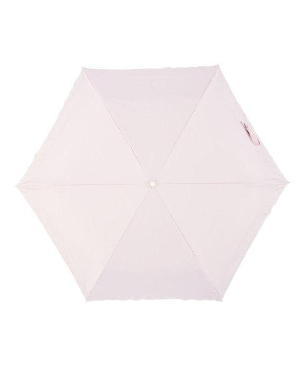MOONBAT estaa 晴雨兼用 折りたたみ傘 ハートエンブロイダリー 日傘 遮光 遮熱 UV ペールピンク