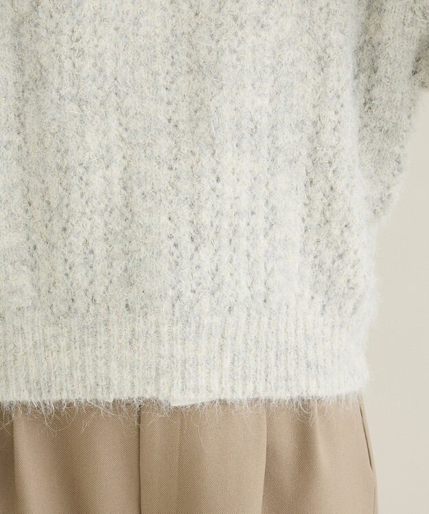 CRAFT STANDARD BOUTIQUE シャーリングスリーブニットプルオーバー Oatmeal