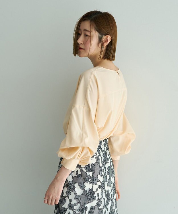 YECCA VECCA 2wayボリューム袖ブラウス Pink Beige