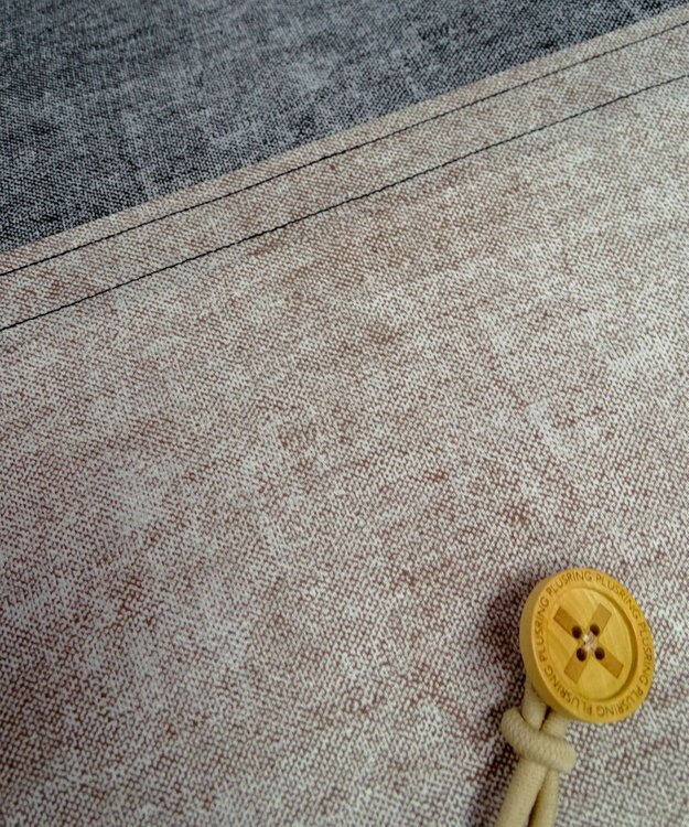 +RING 【UVカット90%以上】【限定/日本製】メンズ向け 長傘65cm BRN denim-like pattern SR335 ブラウン