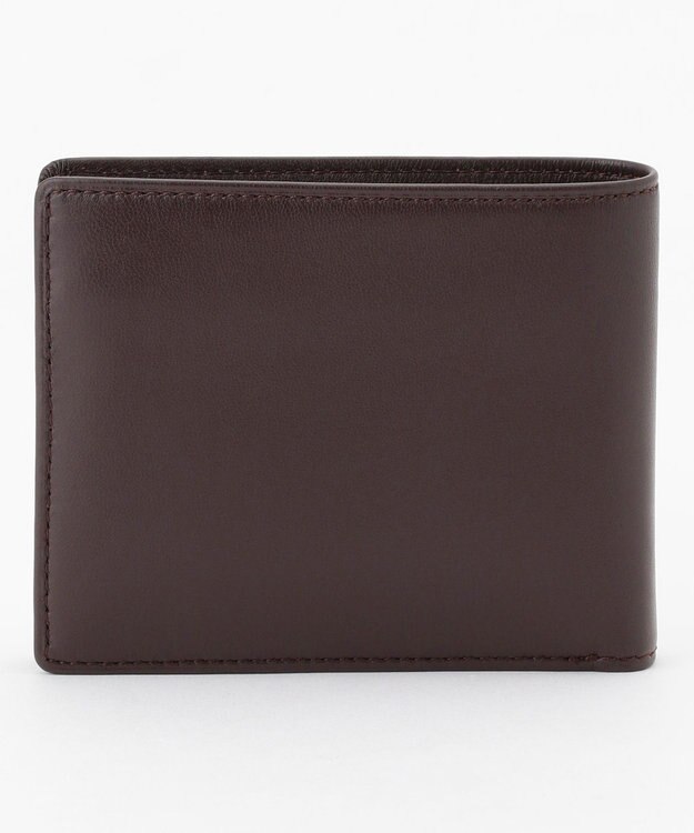 J.PRESS MEN 【MORPHO×J.PRESS】シープゴート 二つ折り財布(BOX小銭入れ付き札入) ダークブラウン系