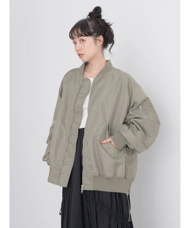 earth music&ecology ＢＩＧ　ＭＡー１ Khaki