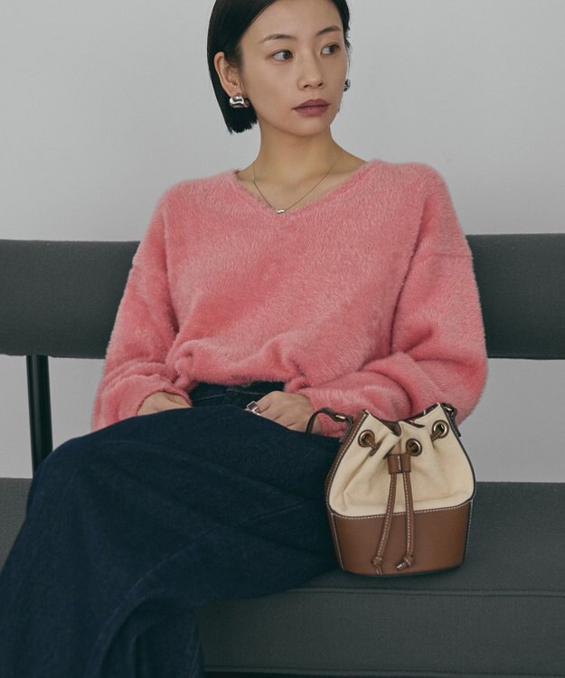 AMERICAN HOLIC Ｖネックフェアリーニットプルオーバー Pink